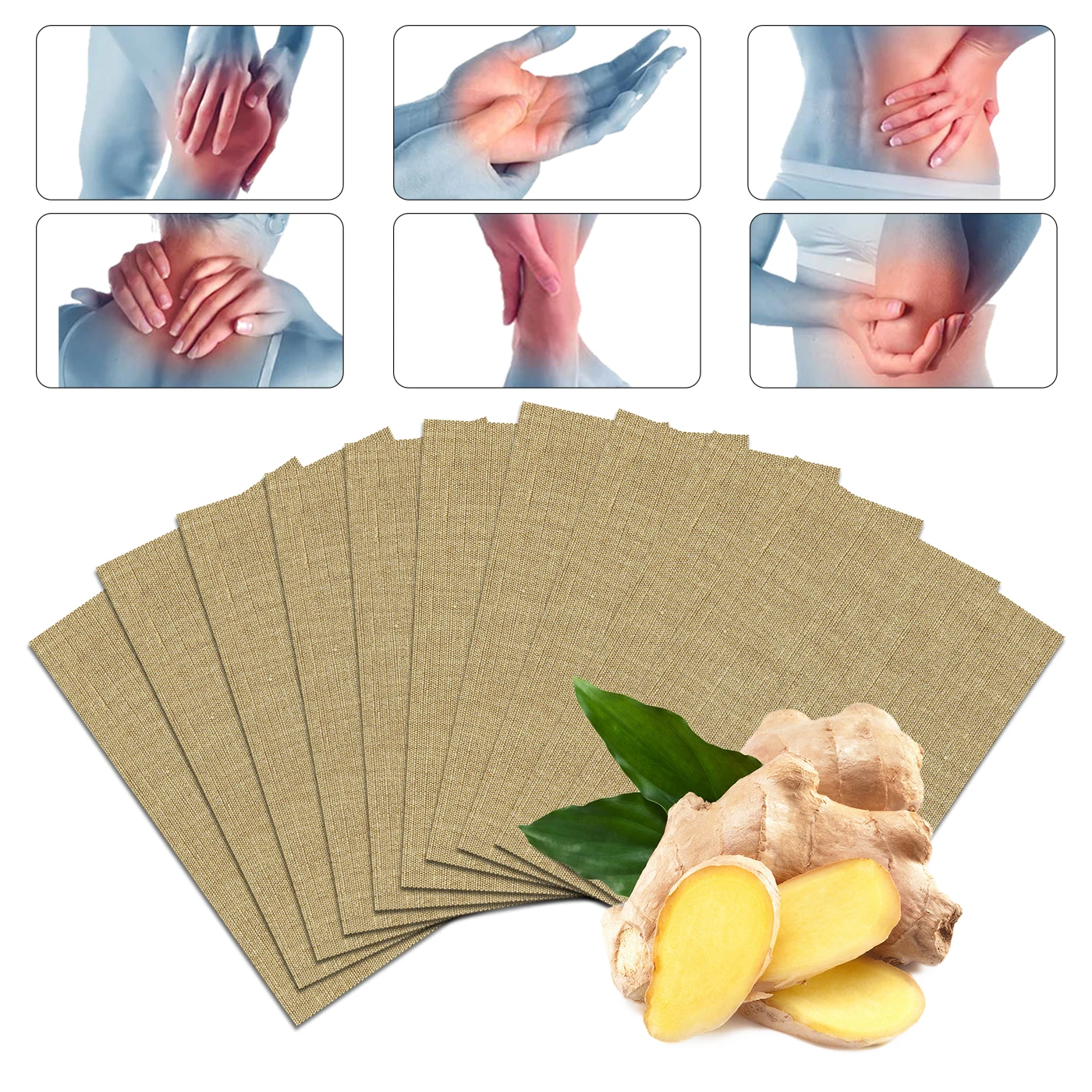 

Herbal Ginger Patch Ginger Sticker Medical Plasters Chinese Herbal Patches Healing Ginger Patch Knee Pain Relieving Plaster
