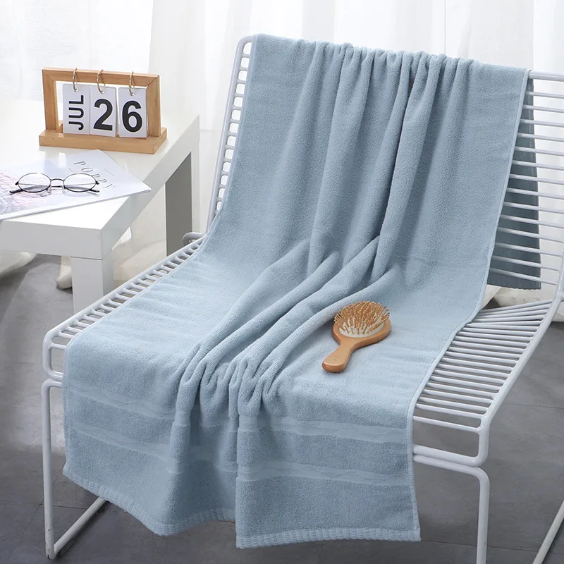 

Goyang bath towels for supermarkets use pure cotton plain bath towels soft absorbent adult household cotton couple bath towels