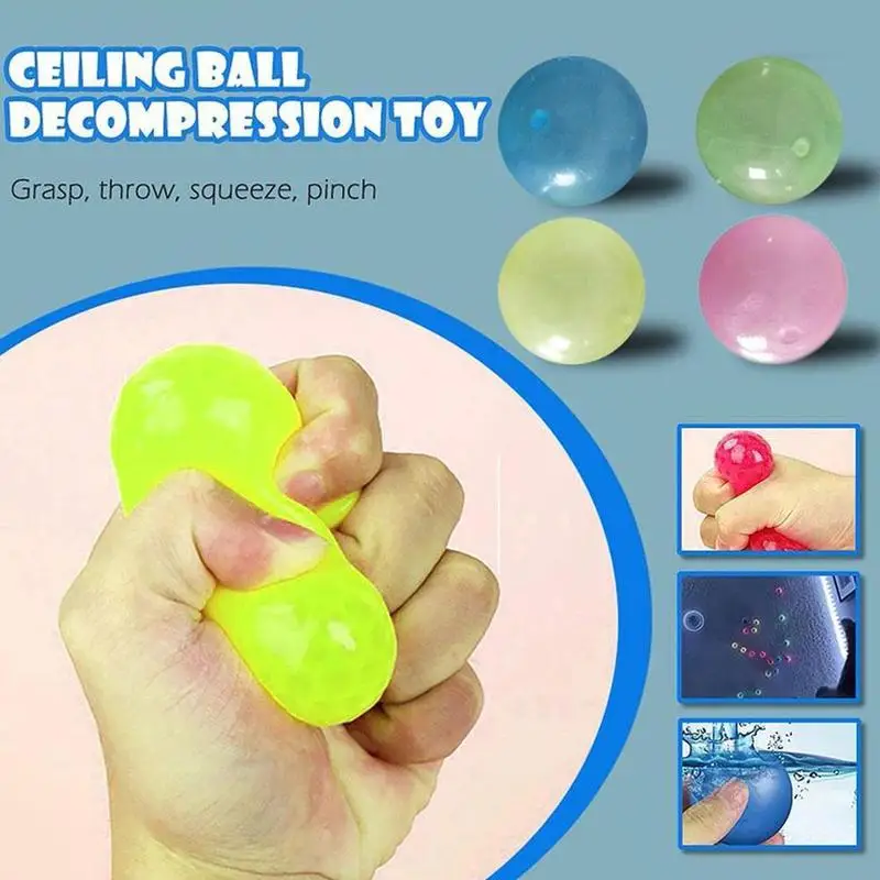 

Sticky target ball vibrato with the same parent-child interactive sti toy children's throwing decompression sticky vent lum X4Y8