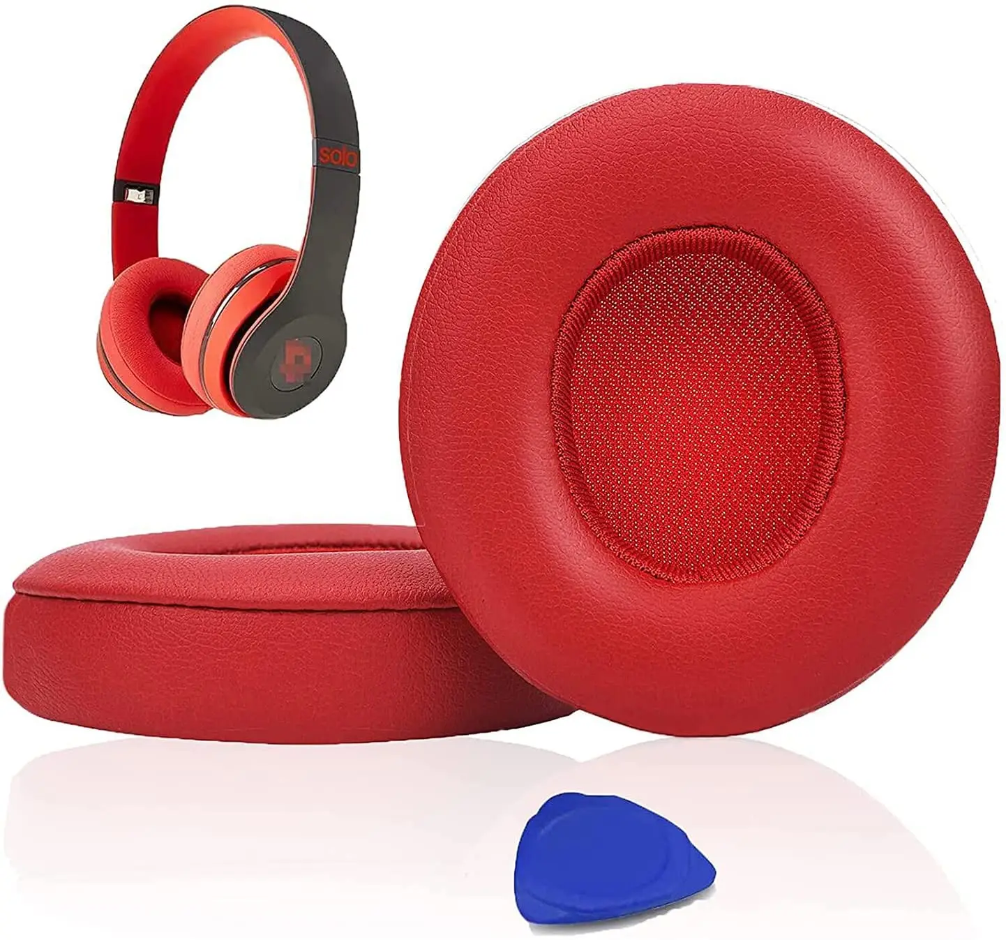 

Professional Ear pads Replacement, Compatible with Beats Solo 2 & Solo 3 Wireless On-Ear Headphones with Soft Protein Leather