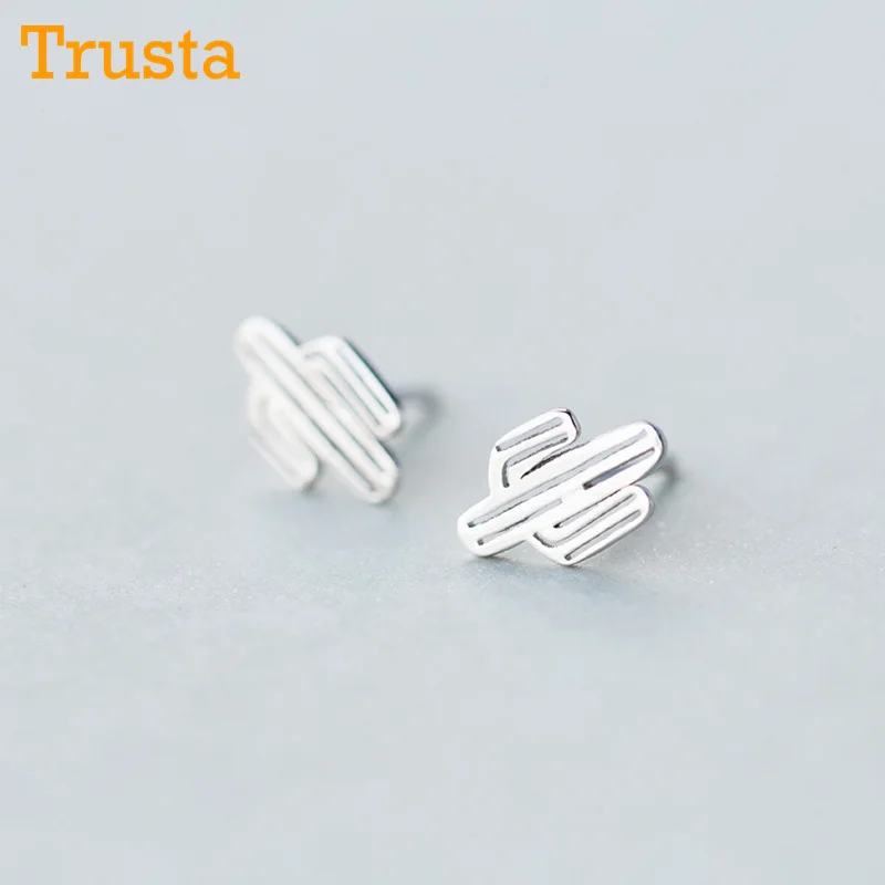 Trustdavis минималистичные Аутентичные 925 стерлингового серебра модные крошечные