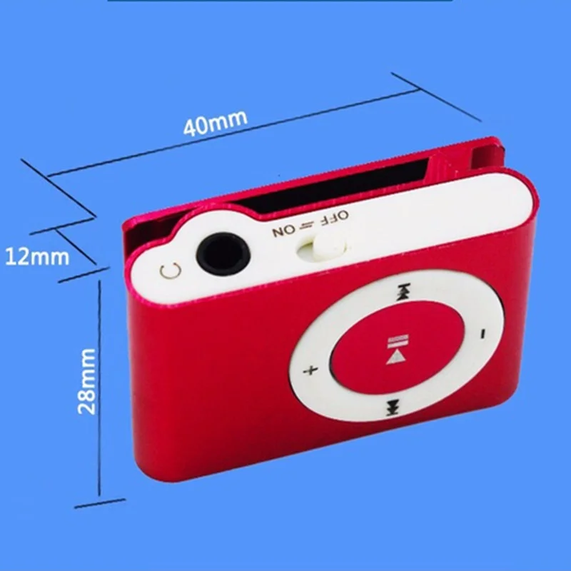 MP3 плеер Mini Clip USB музыкальный медиаплеер спортивный Поддержка 1 8 Гб SD TF Solt