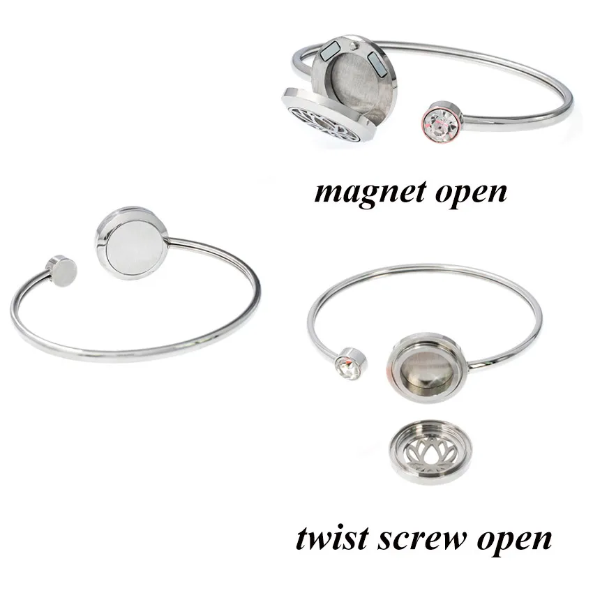 316L нержавеющая сталь диффузор браслет для женщин ювелирное изделие Lotus