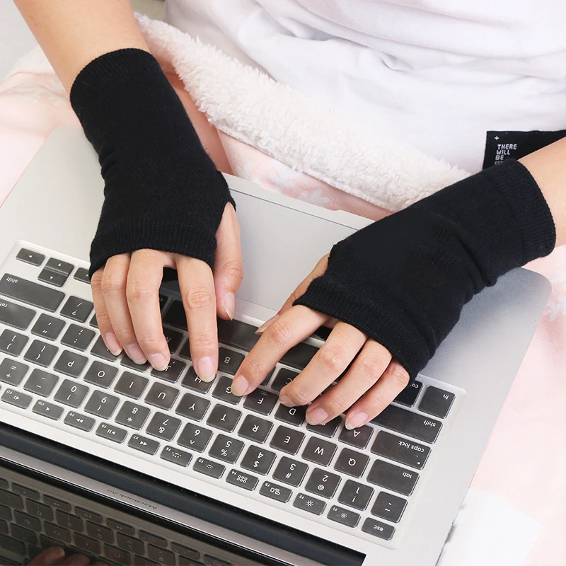 

1 Pair Short Fingerless Gloves Cosplay Mitten Oversleeve Arm Warmer Men Women Fashion Warm Cuff Anime Gloves Cosplay Accessories