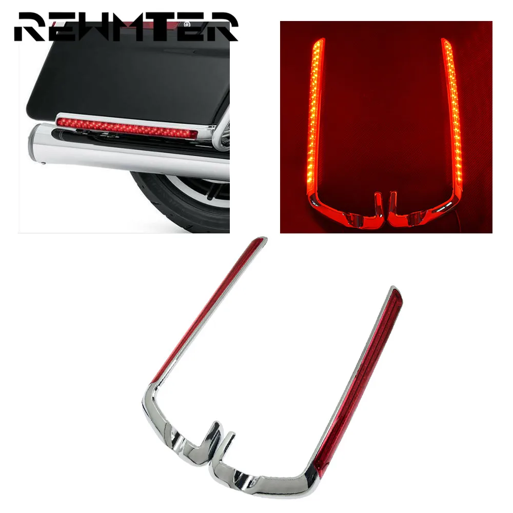 

Motorcycle Standard Red Lens Saddlebag LED Side Marker Light For Harley Touring Road King Street Glide Ultra Limited FLHTK 14-20