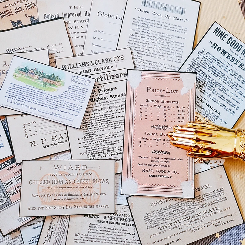 32 шт./компл. наклейка на английскую газету в стиле ретро DIY альбом для