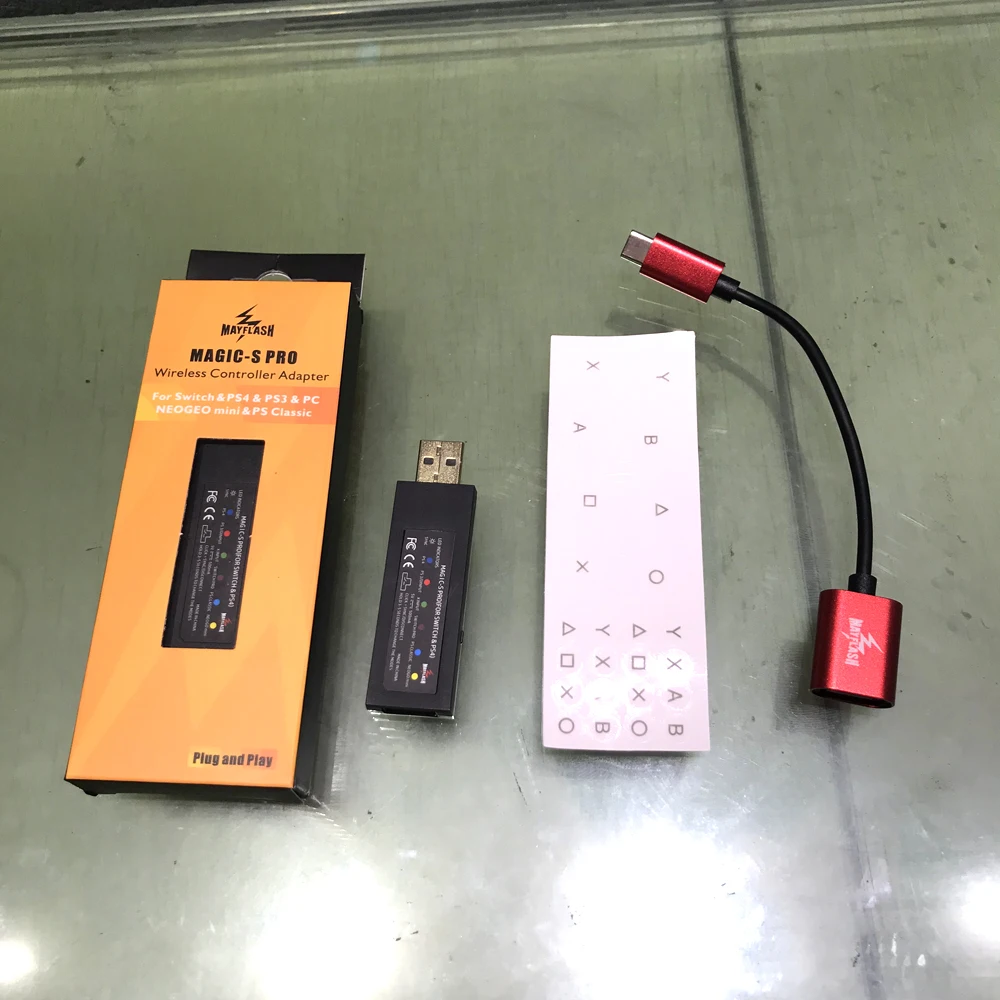 MayFlash MAGIC-S PRO Wireless для Nintendo Switch /PS4/PS3/Xbox One S/360/PC Controller Fighting Stick Adapter | Электроника