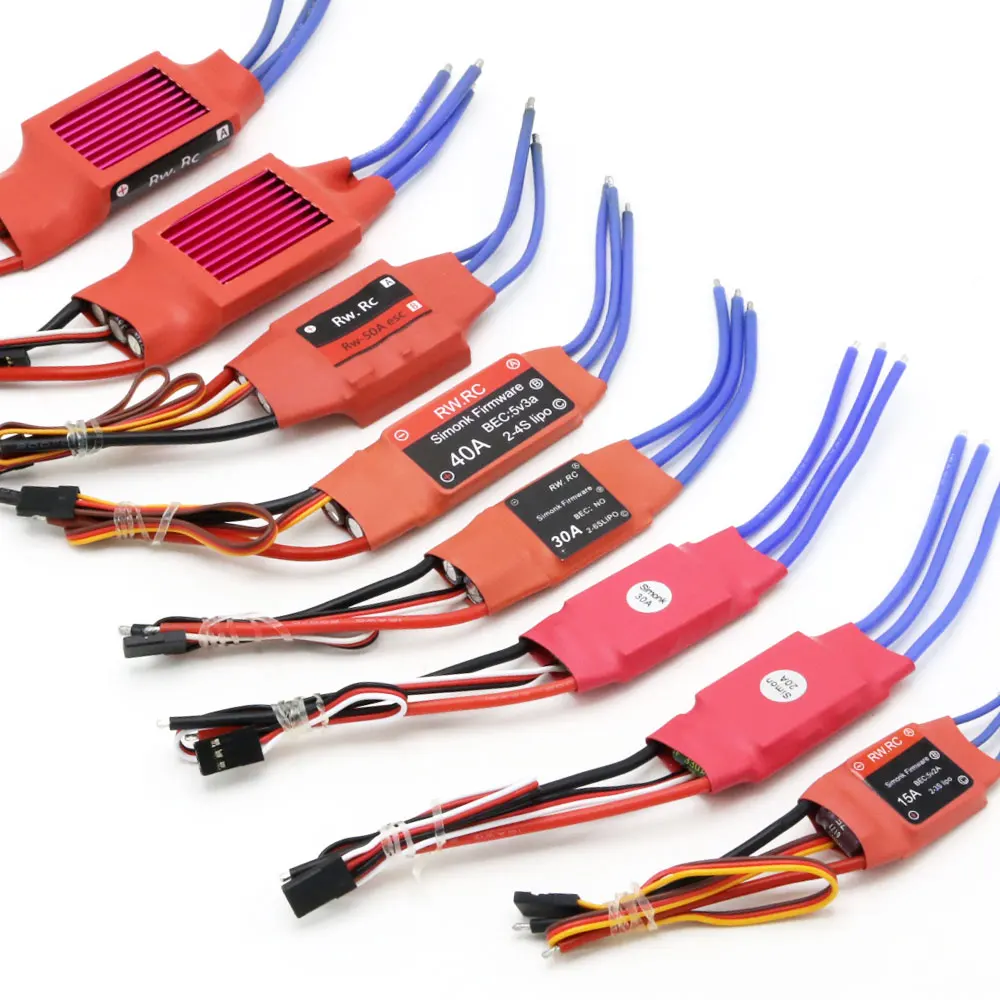 Simonk 10A 12A 15A 20A 30A 40A 50A 70A 80A Firmware Electronic Speed Controller ESC for RC Multicopter Helicopter | Электроника