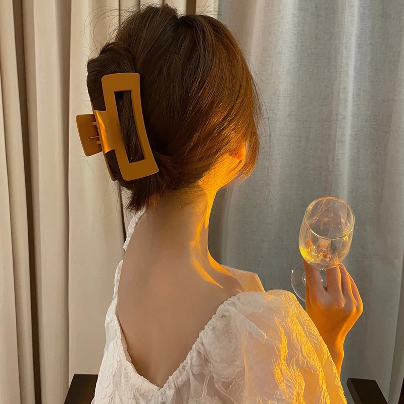 Fashion Women Girls Elegant Geometric Hair Clips Sweet Acrylic Ornament Hairclip Barrette Headwear Accessories | Украшения и