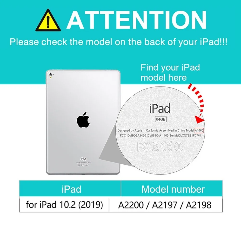 Чехол с клавиатурой для iPad 10 2 чехол 2019 A2200 A2198 A2232 карандашом Apple 7 7-го поколения