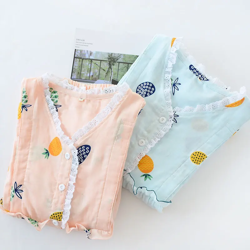 

Spring and summer cotton month clothes postpartum thin section feeding clothes pregnant women breastfeeding pajamas