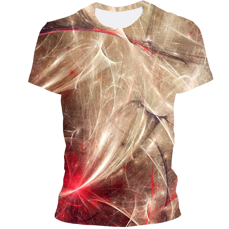 

Men's 3D printed T-shirt personality lightning T-shirt short sleeve casual T-shirt 2021 new summer fashion T-shirt