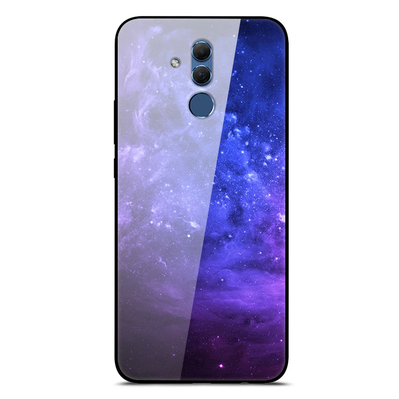 Mate 20 Lite чехол для huawei mate 20 Lite чехол s 6,3 силиконовый бампер из закаленного стекла+ Жесткая задняя крышка из поликарбоната чехол для телефона s Coque - Цвет: 50