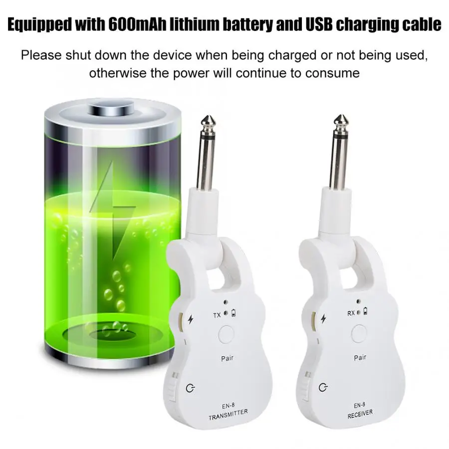 Приемник bluetooth 2 4G USB Беспроводная высококлассная гитарная система пикап со