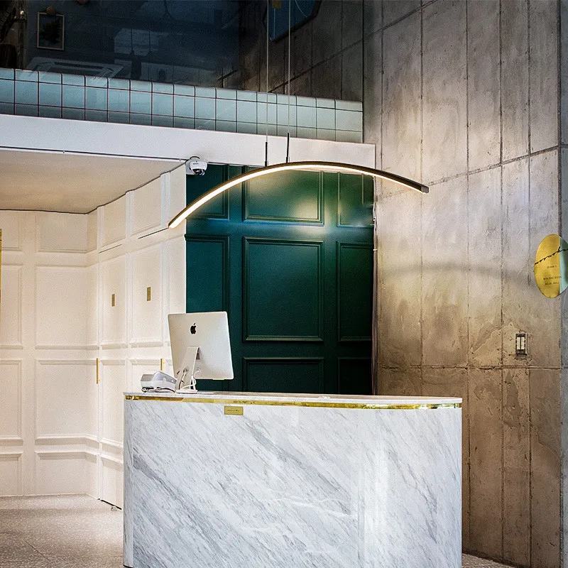 Минималистичные современные светодиодные подвесные светильники для столовой