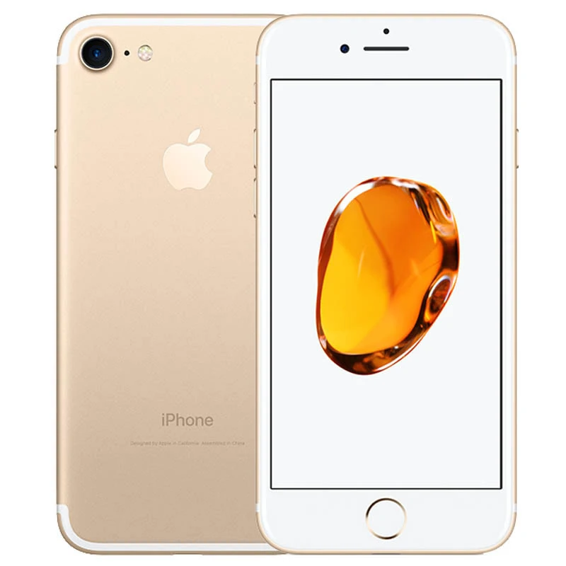 Gold Apple iPhone 7 4," 2 Гб ОЗУ 32/128/256 Гб ПЗУ 12.0MP четырехъядерный IOS 10 отпечаток пальца разблокированный 4G LTE мобильный телефон - Цвет: Gold