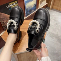 thick soled boots women 2021 new autumn round toe casual stretch boots womens thick soled non slip short boots mary jane shoes