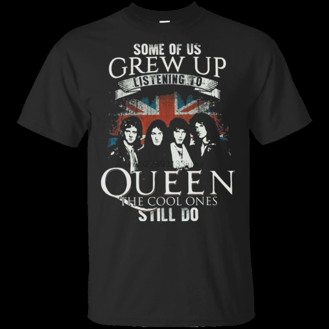 

Black Freddie Mercury The Queen Band T Shirt 100% Cotton Men S-3Xl Us Supplier