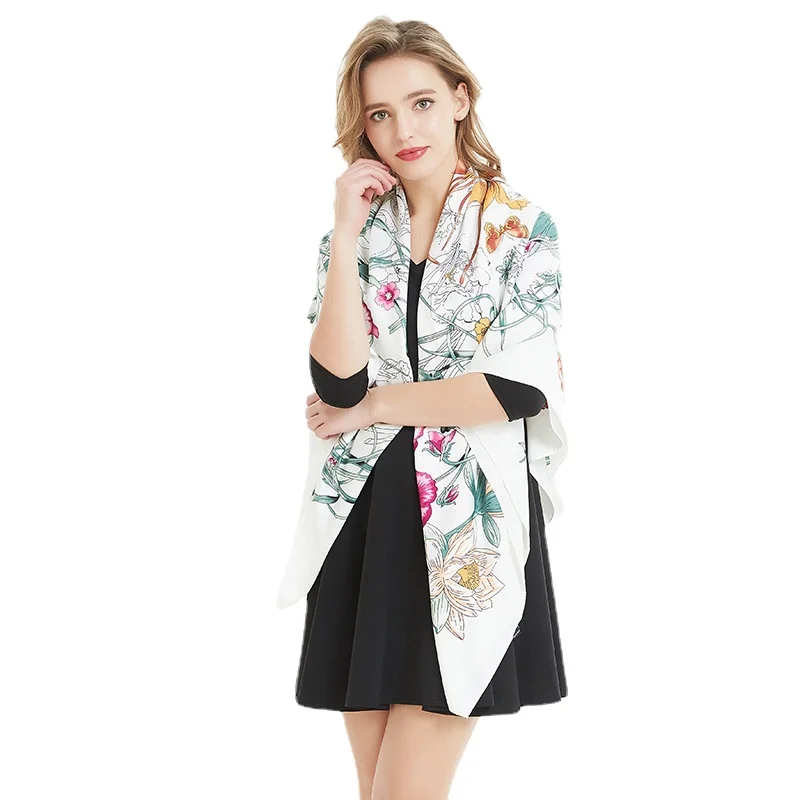 

130x130CM soft Luxury Shawl scarfs Scarves Beach Cover-ups Bandana Hijabs chal de Bufand cachecol echarpe Foulard playa bonita