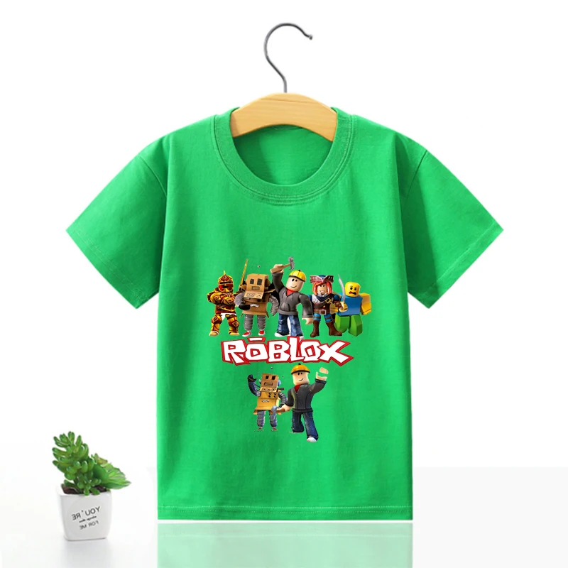 Футболка Robloxs Детская рубашка мультяшная детская одежда модная футболка 100%