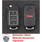 Эмблема для Toyota Corolla Yaris Rav4 Avensis Auris Camry C-hr, аксессуары, 5 шт., 14 мм