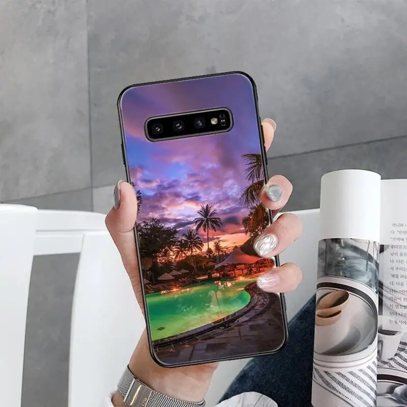 

Sunset view of Bali Phone Case For Samsung Galaxy S7 S8 S9 S10 S10e S20 s21 s30 plus lite Ultra 5g