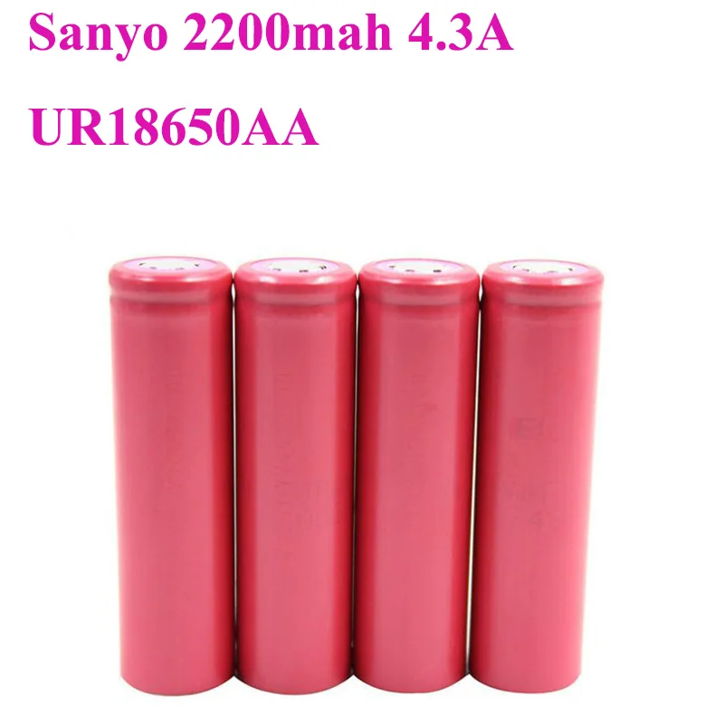 UR18650AA 3,7 V 2200mah 4.3A перезаряжаемый литий-ионный 18650 Аккумулятор для Ecig SANYO 18650 Cell
