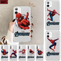 2021 spider man anime style phone case cover for iphone 13 11 pro max cases 12 8 7 6 s xr plus x xs se 2020 mini transparent