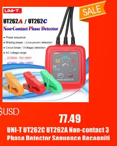 UNI-T UT595 цифровой УЗО тестер многофункциональные тестеры контура заземления линии петли сопротивление тестер Сопротивление изоляции метр