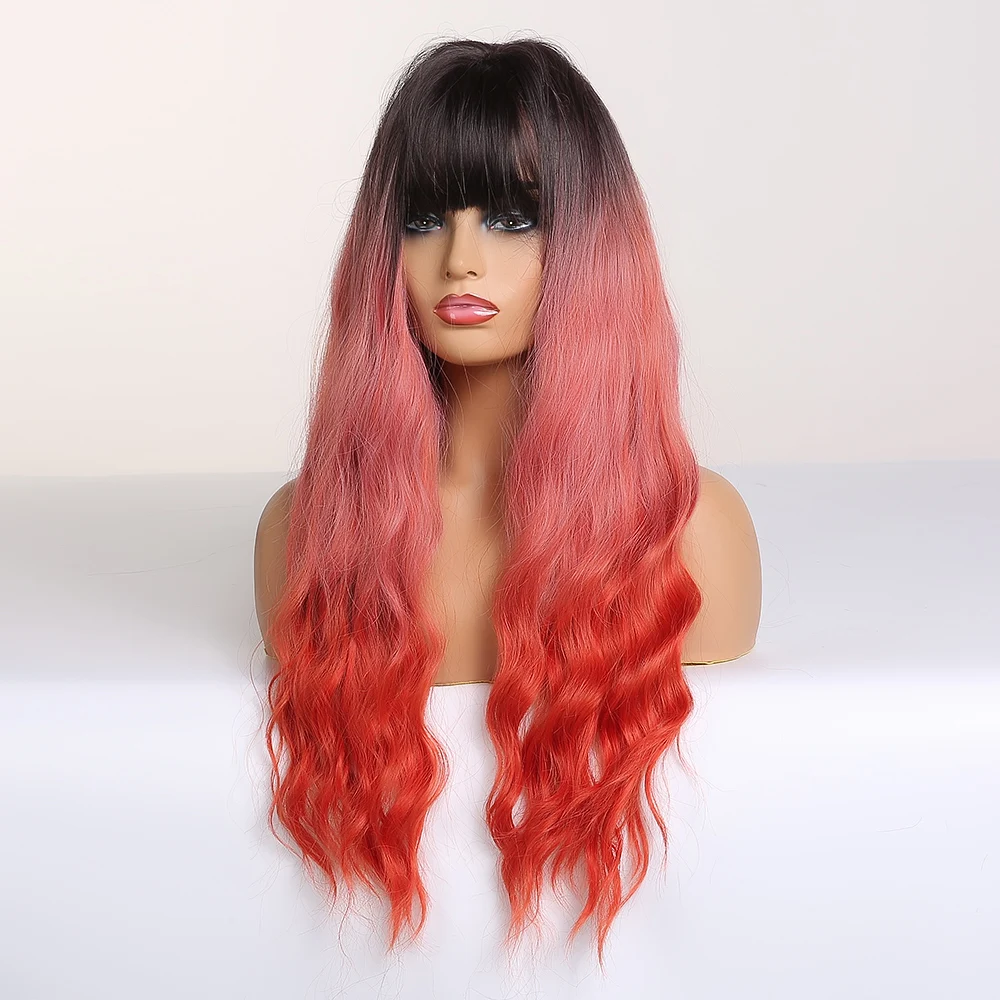 ALAN EATON косплей длинные волнистые волосы парики термостойкие синтетические для женщин натуральные