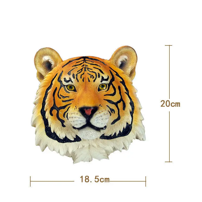 Современная Имитация животных, лев, волк, тигр, медведь, голова, настенная Подвеска для дома, комнаты Настенная роспись украшение, клуба, крыльца, настенная наклейка, поделки