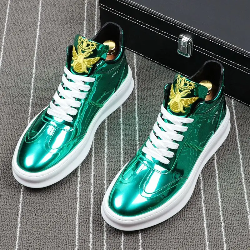 Мужские мокасины с вышивкой черные повседневные туфли на плоской подошве