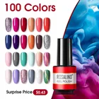 Гель-лак для ногтей ROSALIND, блестящий гель для маникюра, Полупостоянный Гибридный лак, лак для базового и топового покрытия ногтей для УФ светодиодный пы