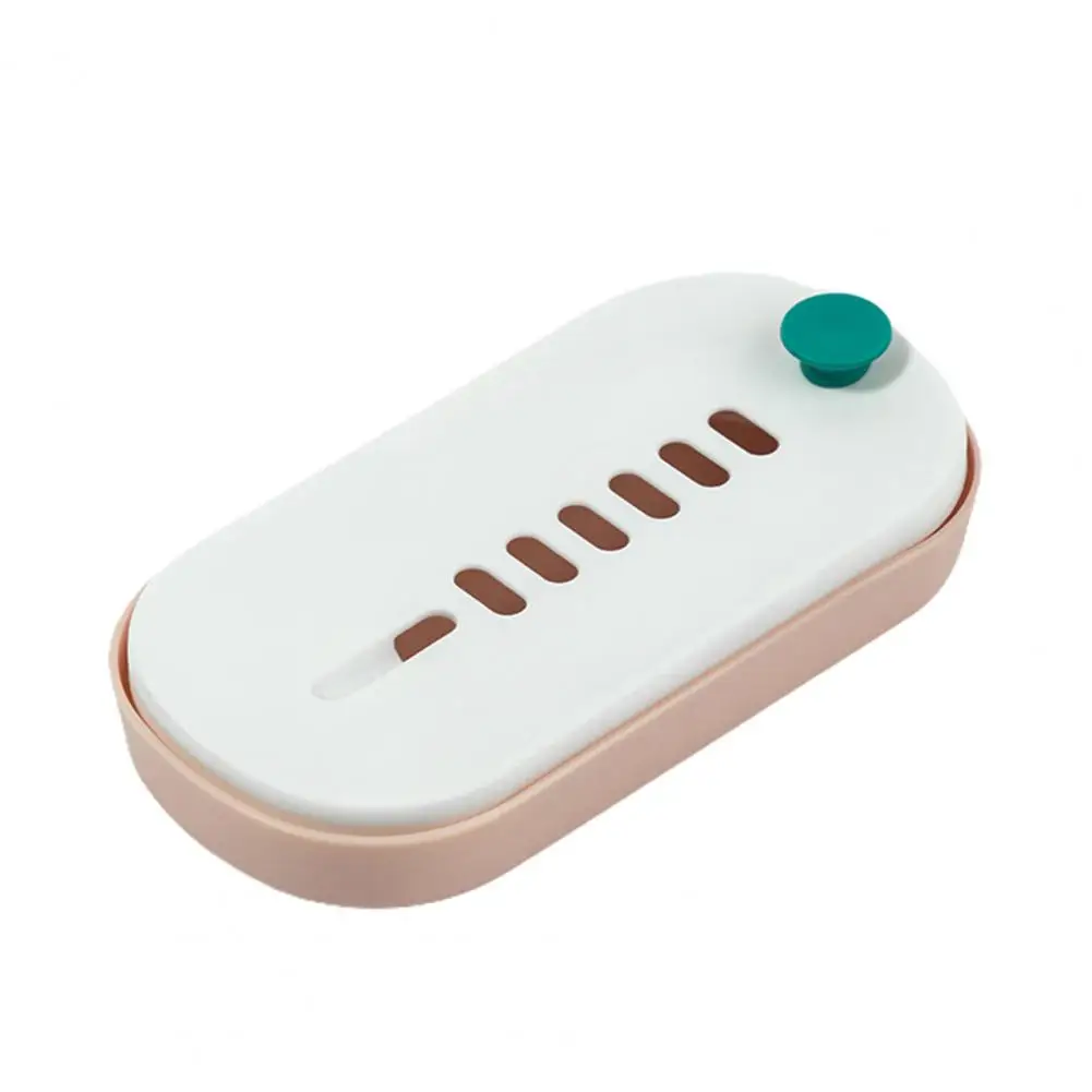 

Creative Home Punching Free Traceless Tape Drain Soap Storage Box Case Holder