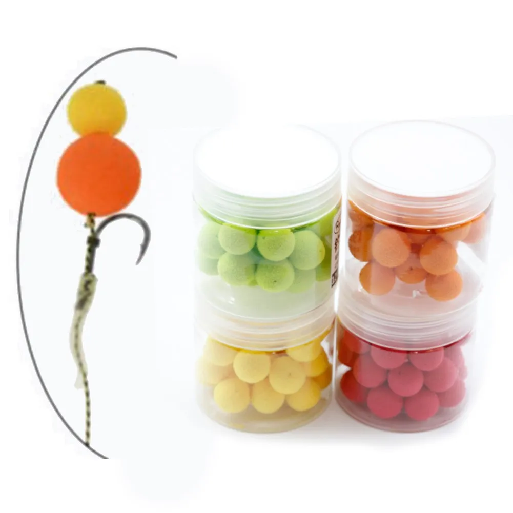 

30pcs 12mm Carp Library Fishing Pop-Ups Floating Beads Bait Ball Boilies Lure Original Smell Corn Apple Strawberry Sweet Potato