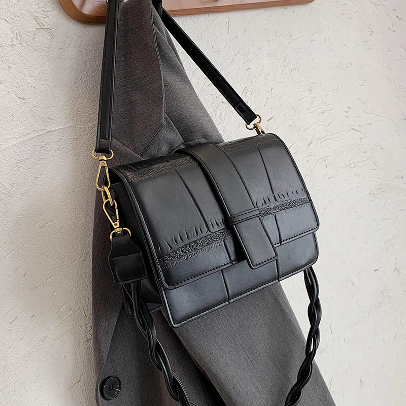 

Дизайнерские Сумки-мессенджеры, новинка осень/зима, Модная Современная квадратная сумка на плечо, сумка для подмышек, сумка двойного назнач...