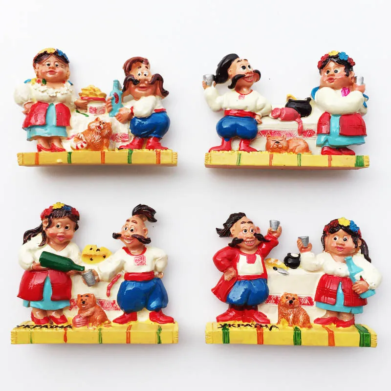 

QIQIPP Ukraine Creative Tourism Memorial Decoration Crafts Family Drinking Folk Custom
