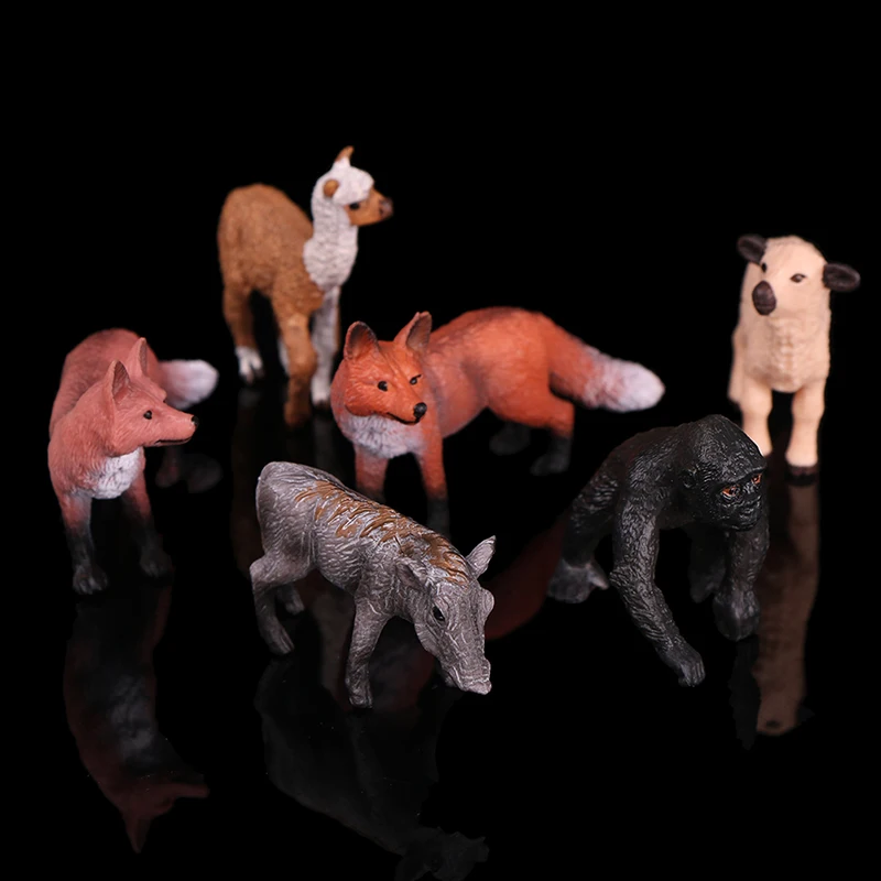 Realistic Red Fox Wildlife Zoo Animal Figurine Model Action Figure For Kids Toy Home Office Desk Club Decoration Gift | Игрушки и хобби