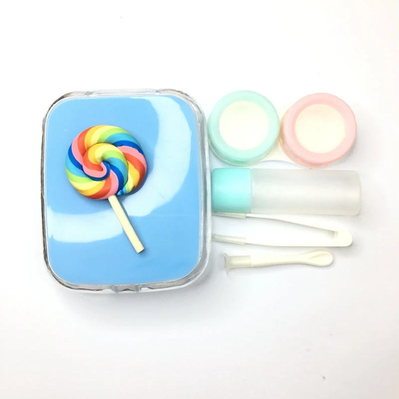 Высококачественный чехол с квадратными контактными линзами легко носить собой