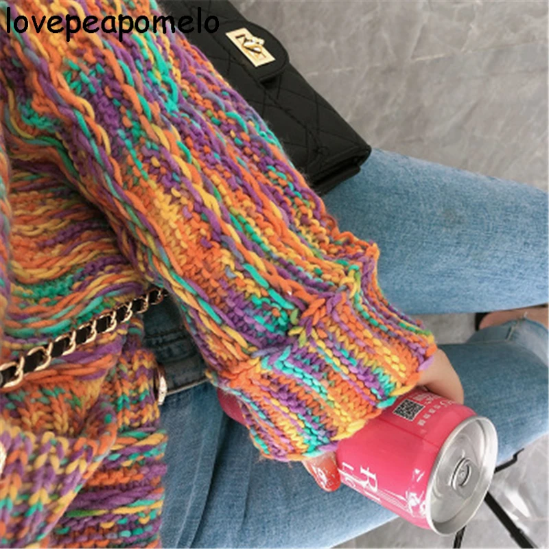 

Colorful Female Knit Cardigans Spring Autumn Women's Knitted Sweater Jackets Casual Woman Coats Long Sleeve Ladies Tops D37
