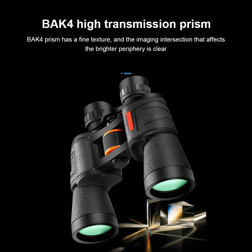 

20x50 Zoom Binoculars Professional Waterproof with Phone Adapter BAK4 Prism FMS Lens Large View for Bird Watching Hunting Sports