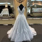 Женское свадебное платье It's yiiya, белое кружевное Плиссированное платье с V-образным вырезом на лето 2021