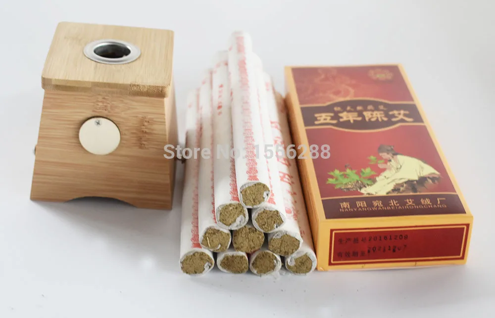 Прижигание коробка с немного холодным дворцом одarch чный moxa рулон прижигание