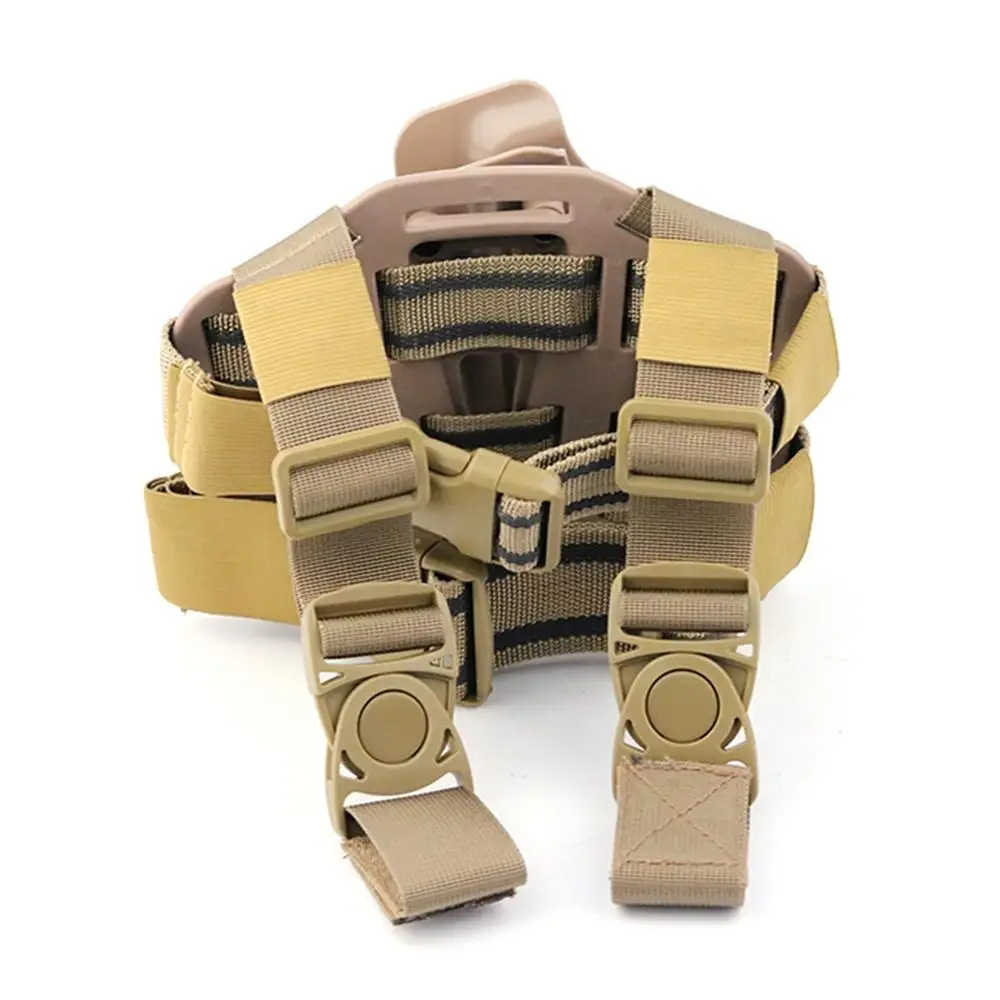 

Outdoor Hunting Adjustable Holsters Pouch Quick Release Clasp Anti-slip Rubber Lining Nylon Leg Cover Pistol Strap Belt Bag Hs0
