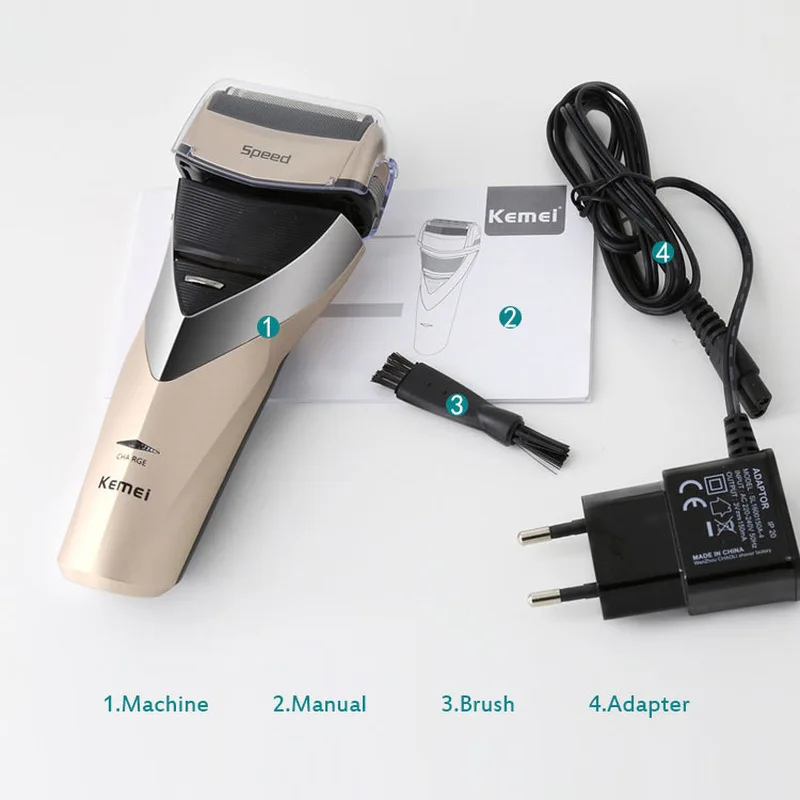 3D плавающая головка перезаряжаемая Бритва для мужчин электробритва тройное