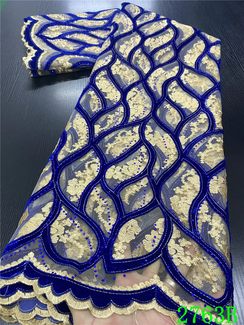 

French Tulle Mesh Laces Fabrics with Stones African Velvet Lace Fabric for Sewing Embroidery Mesh Net Lace Fabric APW2763B