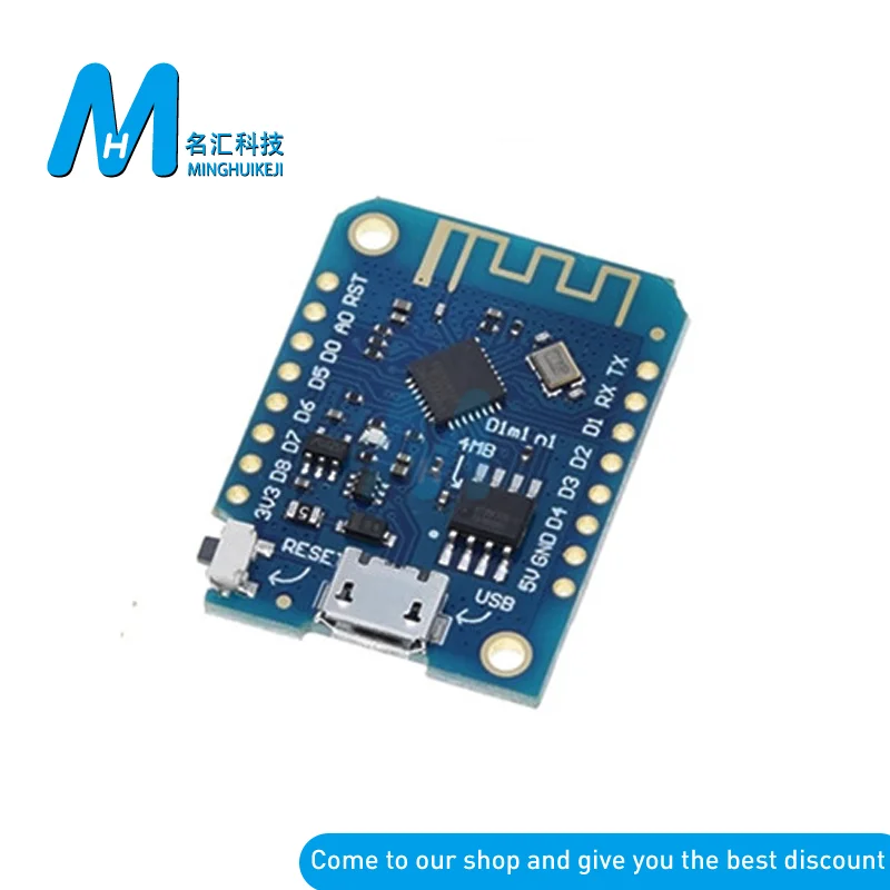 Плата разработки CH340G CH340 ESP8266 ESP-12 V2 USB WeMos D1 Mini PRO V3.0.0 WIFI плата NodeMCU Lua IOT 3 В с