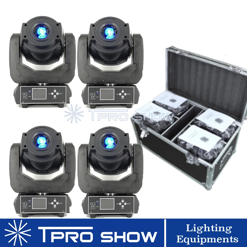 4 шт. 90 Вт вращаюсветодиодный яся голова точечный свет LED Lyre Gobo вращающаяся призма