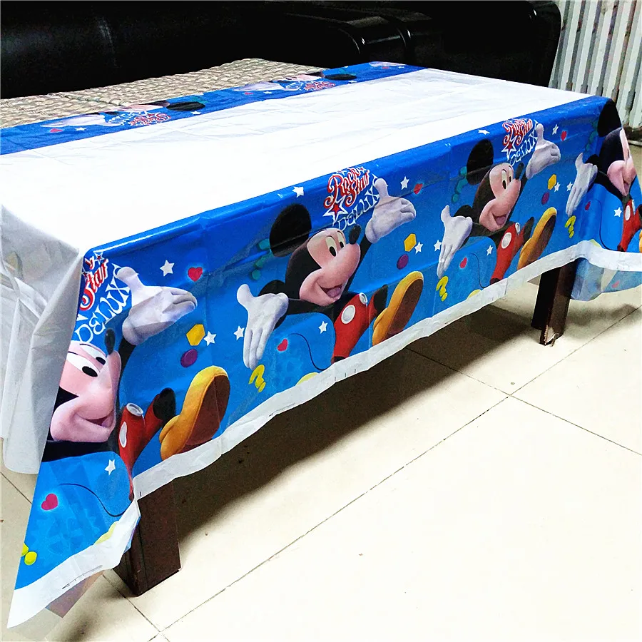 

1pcs/lot Mickey mouse tablecloths kids birthday party supplies Mickey table cover birthday party supplies Mickey tablecloths