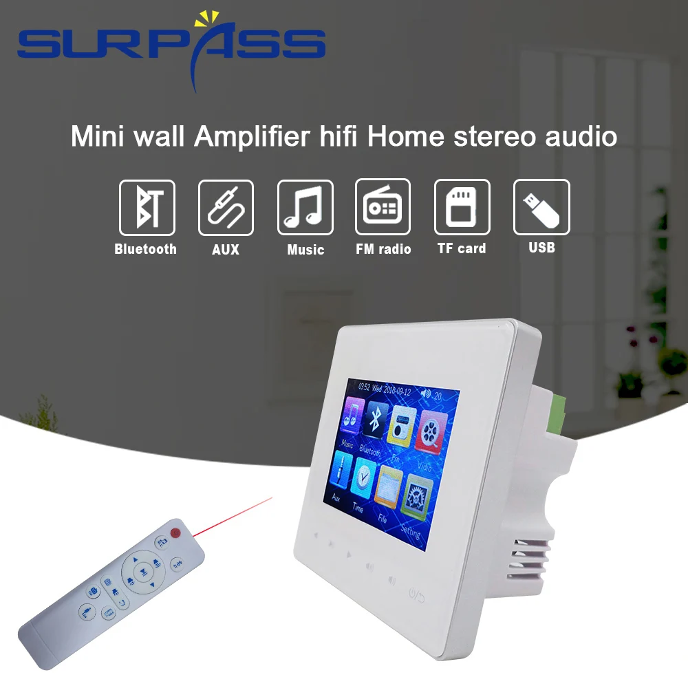 Мини-усилитель с Bluetooth usb fm Hi-Fi для домашнего кинотеатра | Электроника